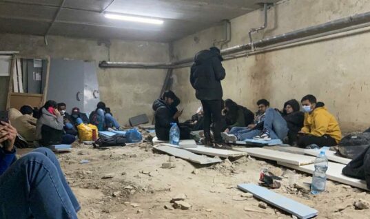 Students hiding in bunkers in Ukraine