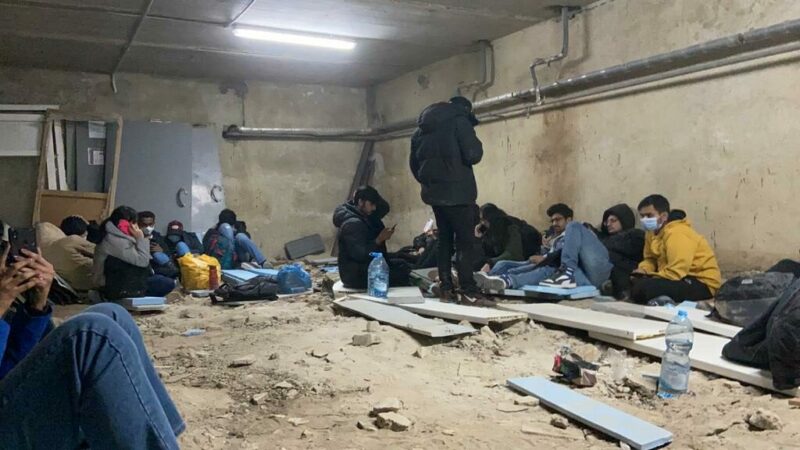 Students hiding in bunkers in Ukraine